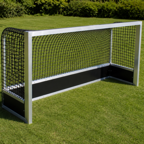 Jeugd hockeydoel 2x1 meter 14 Aluminium hockeydoeltje voor de jeugd 200x100 cm op grasveld